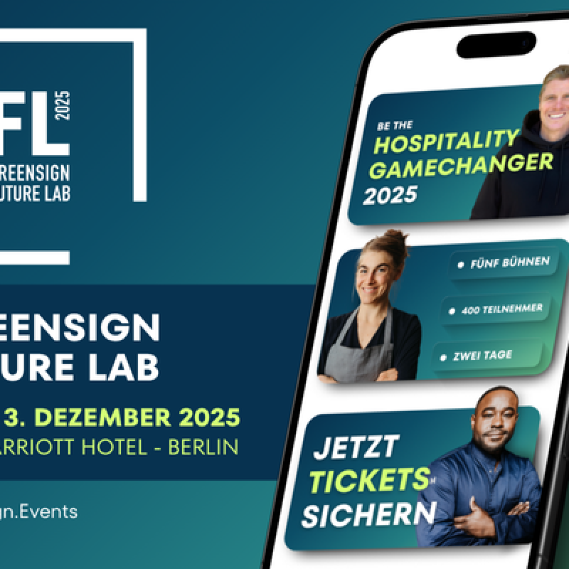 Countdown läuft: Die Hospitality trifft sich beim GreenSign Future Lab in Berlin 
